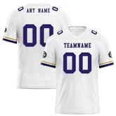 Custom White Baltimore Personalized Authentic Football Jersey FBJ02-D020263-2
